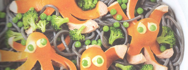 Des Spaghettis pieuvre pour Halloween ! 